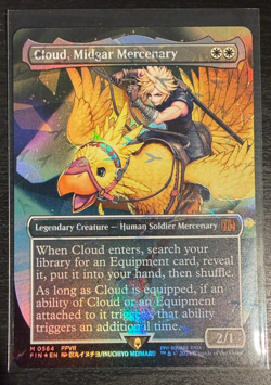 Cloud, Midgar Mercenary (Borderless) (Chocobo Track Foil) Final Fantasy Foil - Image 1