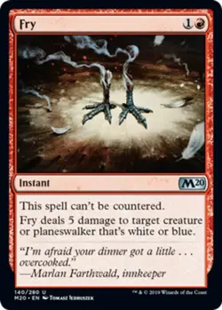 Moderate Play, English MTG Foil Fry - Foil Core Set 2020 Magic the Gathering - Image 1