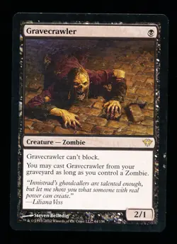 * * 1x Gravecrawler x1 * * Dark Ascension MTG Close to NM Near Mint - Image 1