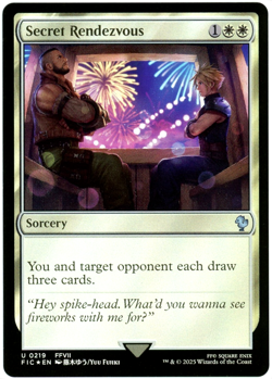 Secret Rendezvous (Foil) - 0219 - Commander: Final Fantasy (FIC) - MTG - NM/M - Image 1