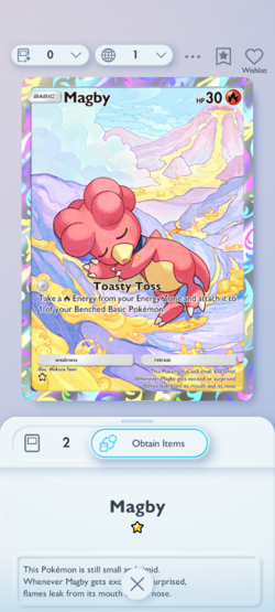 A4 Magby (ENG) - Pokemon TCG Pocket 1 Star Cards (?) Digital Card Trade - Image 3
