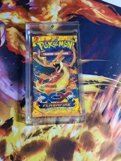 Pokemon XY Flashfire SEALED Booster Pack Loose + Magnetic Case - Y Charizard Art - Image 1
