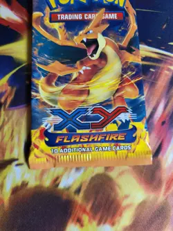 Pokemon XY Flashfire SEALED Booster Pack Loose + Magnetic Case - Y Charizard Art - Image 4
