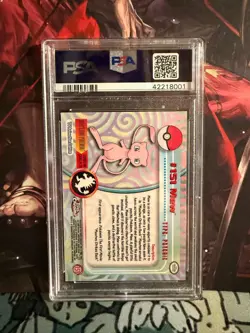 2000 Topps Chrome - MEW Pokemon - PSA 10 Gem Mint RARE #151 - Image 2