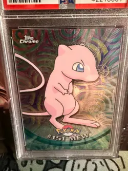 2000 Topps Chrome - MEW Pokemon - PSA 10 Gem Mint RARE #151 - Image 3