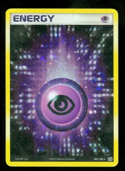 Pokemon PSYCHIC ENERGY 105/106 Emerald - RARE Rev Holo - NEAR MINT - Image 1