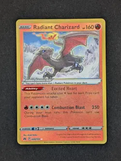 2023 Radiant Charizard 020/159 Pokemon TCG Crown Zenith NM - Image 1