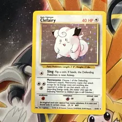 Pokemon TCG Clefairy Base Set (1999) 5/102 Unlimited Holo Rare LP! - Image 1