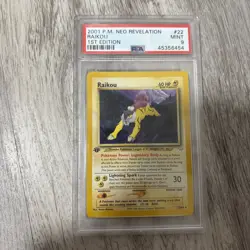 2001 POKEMON NEO REVELATION 1ST ED #22 RAIKOU PSA 9 - Image 1