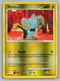 Pokemon TCG Diamond and Pearl Shinx 98/130 Reverse Holo - Image 1
