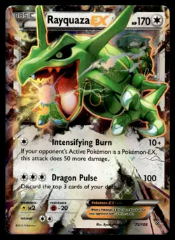 2015 XY - Roaring Skies Rayquaza-EX Basic/Rare Holo EX #75 - Image 1