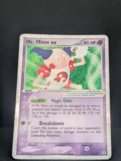 Mr. Mime ex 110/112 Firered & Leafgreen Holo Ultra Rare Pokemon TCG Nintendo MP - Image 3