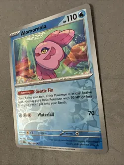 Pokemon TCG * SV Black Bolt 024/086 Alomomola Uncommon * REVERSE HOLO * FRESH PK - Image 2