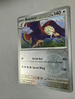 Pokemon TCG * SV Black Bolt 078/086 Braviary Uncommon * REVERSE HOLO* FRESH PK - Image 2