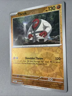 Pokemon TCG * SV Black Bolt 050/086 Throh Uncommon * REVERSE HOLO* FRESH PK - Image 2