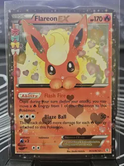 Pokemon Flareon EX RC6/RC32 Generations: Radiant Collection Holo LP - Image 1