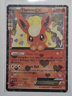 Pokemon Flareon EX RC6/RC32 Generations: Radiant Collection Holo LP - Image 3