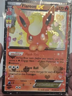 Pokemon Flareon EX RC6/RC32 Generations: Radiant Collection Holo LP - Image 5