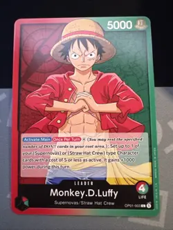 Monkey.D.Luffy OP01-003 Leader - Romance Dawn One Piece Card - Image 1
