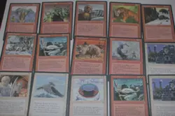 MTG 15x red white ice age magic card lot MP - Image 1