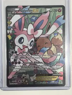 Pokemon Sylveon EX TCG Full Art Ultra Rare Holo Card RC32/RC32 - Image 1
