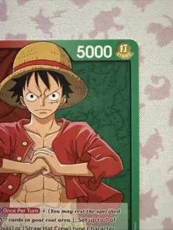 Monkey.D.Luffy OP01-003 Leader - Romance Dawn One Piece Card Unplayed - Image 4