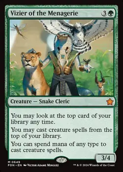 Vizier of the Menagerie | MTG | FDN | NM |NORMAL | #649 - Image 1