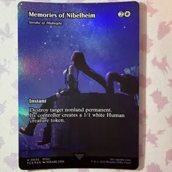 MTG Memories of Nibelheim - Stroke of Midnight - Foil - Showcase, Final Fantasy - Image 1