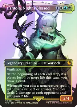 Y'shtola, Night's Blessed FOIL BORDERLESS - 0207 - Mythic Final Fantasy FIC MTG - Image 1