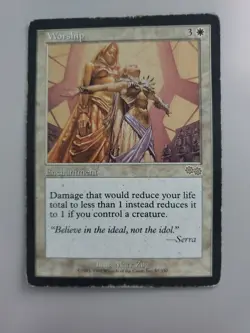 MTG Worship Urza's Saga Regular Rare MP - Image 3