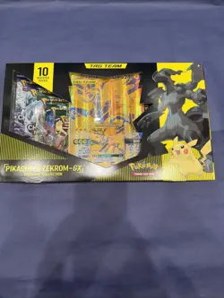 Pokemon Pikachu & Zekrom GX Premium Collection Factory Sealed - Image 1