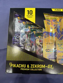 Pokemon Pikachu & Zekrom GX Premium Collection Factory Sealed - Image 2