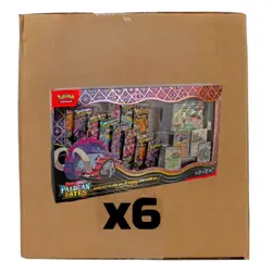 Pokemon Paldean Fates Great Tusk Ex Premium Collection Sealed Case of 6 Boxes - Image 1