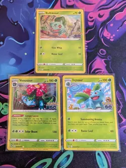 Pokemon GO Venusaur Ivysaur Bulbasaur 001-003/078 - Image 1
