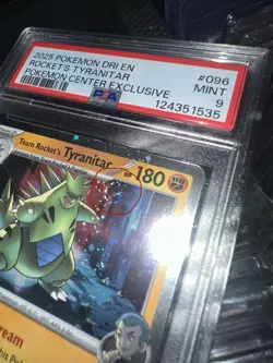 PSA 9 Team Rocket's Tyranitar [Pokemon Center] #96 with Swirl - Image 3