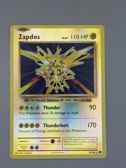 Zapdos 42/108 Holo Rare Evolutions Pokemon Reverse Holo NM - Image 1