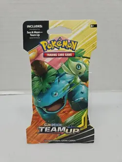 Pokemon Sun & Moon Team Up Sleeved Blister Booster Pack - Venasaur Art - Image 1
