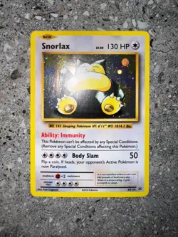 Pokemon TCG Cards Snorlax XY179 Black Star Promo Holo LP - Image 3