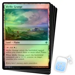 FOIL IDYLLIC GRANGE X4 Throne Of Eldraine ELD Magic MTG MINT CARD - Image 1