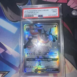 Pokemon TCG Greninja GX Full Art Shiny Holo Rare Card SV56/SV94 Psa 9 - Image 1