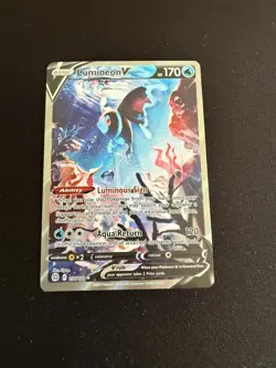 Pokemon TCG LUMINEON V 156/172 BRILLIANT STARS FULL ART HOLO RARE NM CARD - Image 1