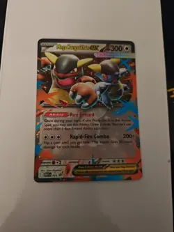 Pokemon Mega Kangaskhan EX Card 104/132 Me01: Mega Evolution Holo. N/M Or Better - Image 1
