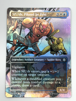 MTG - SP//dr, Piloted by Peni - BORDERLESS - SPM 199 - FOIL - NM - Image 1