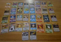 Pokemon Lot - 34x Oldback Japanese Cards - Base Jungle Fossil Gym Rocket - Image 1