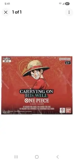 One Piece Card Game - Carrying On His Will (OP13) - Sealed Booster Box English - Image 1