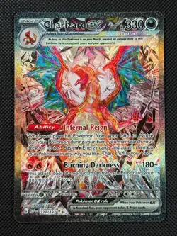 Pokemon Cards Charizard ex 223/197 Obsidian Flames Special Illustration Rare LP - Image 1