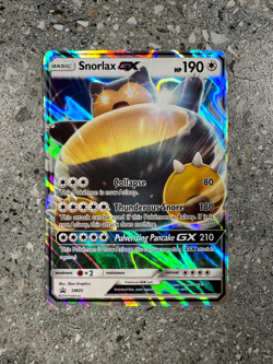 Pokemon TCG Cards Snorlax GX SM05 Black Star Promo Holo (Regular Size) - Image 1
