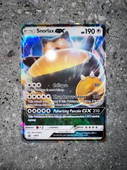 Pokemon TCG Cards Snorlax GX SM05 Black Star Promo Holo (Regular Size) - Image 3
