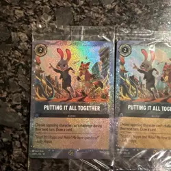 3 Zootopia 2 “Putting It All Together” Disney Lorcana Promo Trading Cards SEALED - Image 2