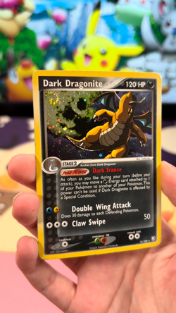 SWIRL! Dark Dragonite 15/109 EX Team Rocket Returns Holo Rare Pokemon Card - Image 2